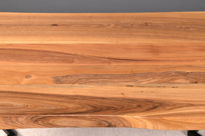 Traumhafter Nussbaum Tisch 220cm-95cm Esszimmer Tisch Baumkanten Platte massiv Holz Küchentisch