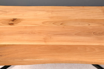 Wunderschöner Nussbaum Tisch 220cm-95cm Esszimmer Tisch Baumkanten Platte massiv Holz Küchentisch
