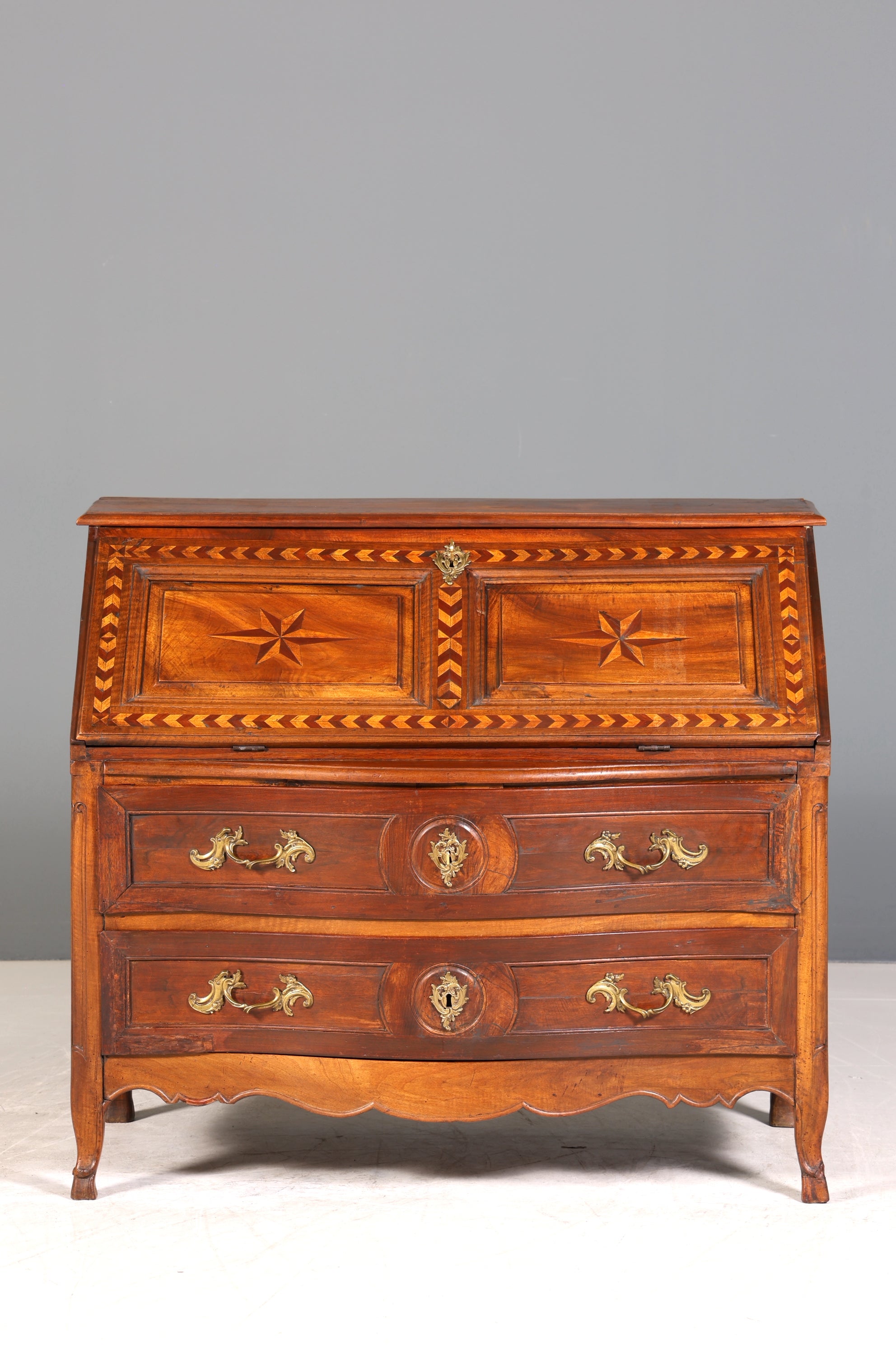 Beeindruckender Barock Sekretär Biedermeier Kommode um 1810 Louis Seize Schreibkommode Büroschrank