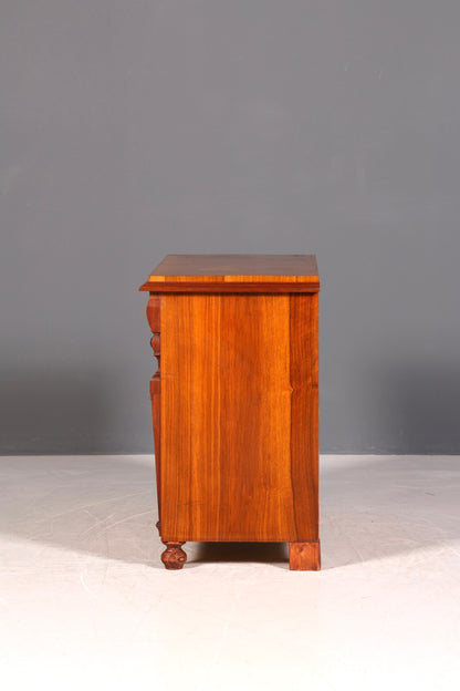G071 Finish cm Wunderschöne Gründerzeit Kommode Louis Philippe Nussbaum Schubladen Kommode Sideboard um 1880