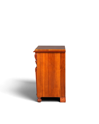 G071 Finish cm Wunderschöne Gründerzeit Kommode Louis Philippe Nussbaum Schubladen Kommode Sideboard um 1880