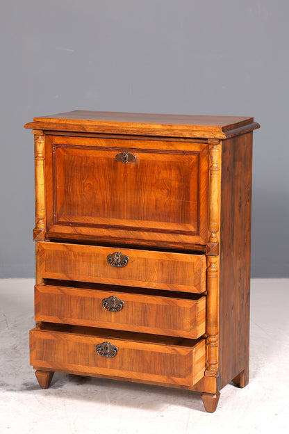 Stilvoller Gründerzeit Sekretär Vertiko Highboard Louis Philippe Kommode Sekretär Schrank um 1880