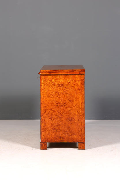 Beautiful Biedermeier Louis Philippe antique chest of drawers, linen chest