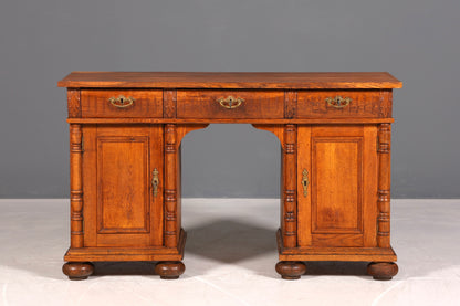 Traumhafter Gründerzeit Schreibtisch Jugendstil Bürotisch echt Holz Antik Office Desk