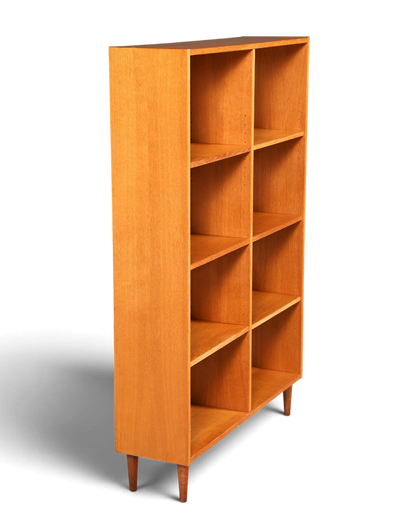 Schlichtes Mid Century Bücherregal Vintage Regal Schrank Buchablage 60s Bookshelf Holz