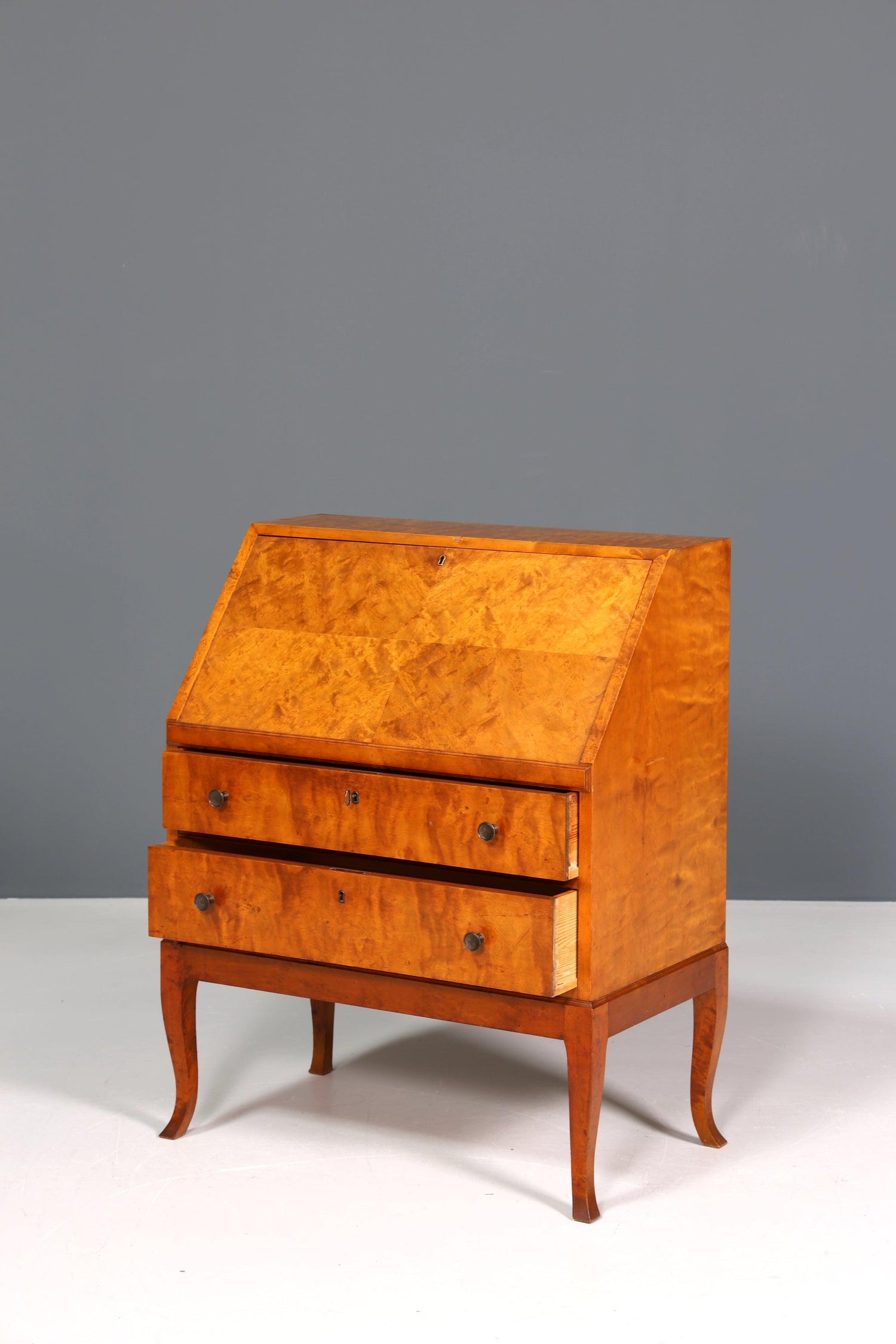 Stilvoller Schwedischer Sekretär um 1930 echt Holz Büro Kommode Schreibkommode