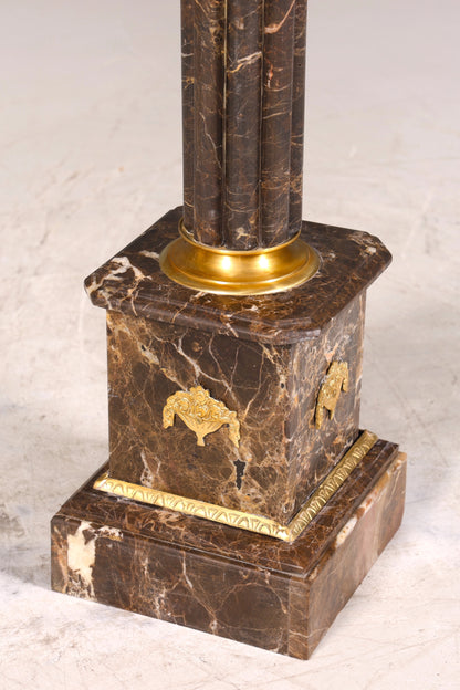 Edle Barock Stil Säule Louis XV Marmor Blumensäule Naturstein Sockel Ablage