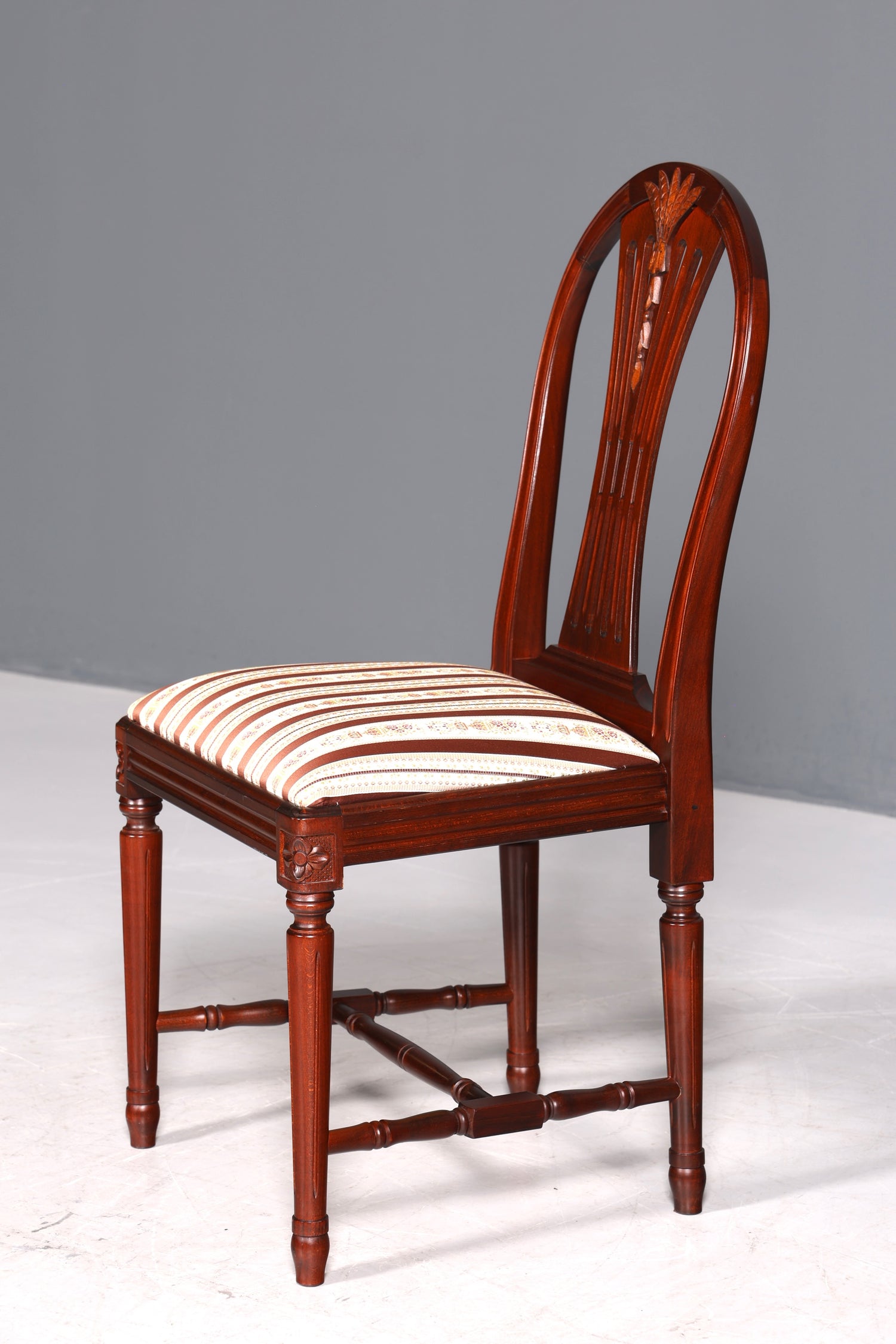 Beautiful Gustavian-style chair, English kitchen chair, antique style secretary chair