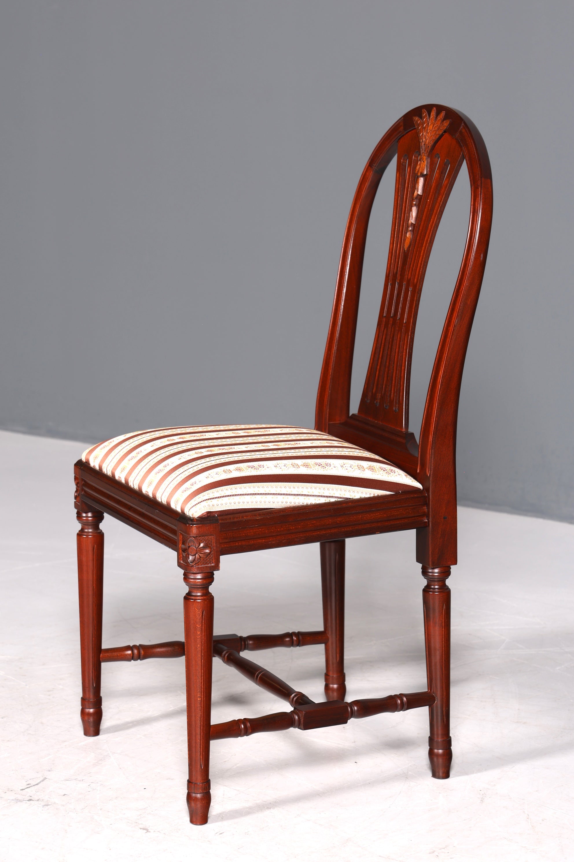 Beautiful Gustavian-style chair, English kitchen chair, antique style secretary chair