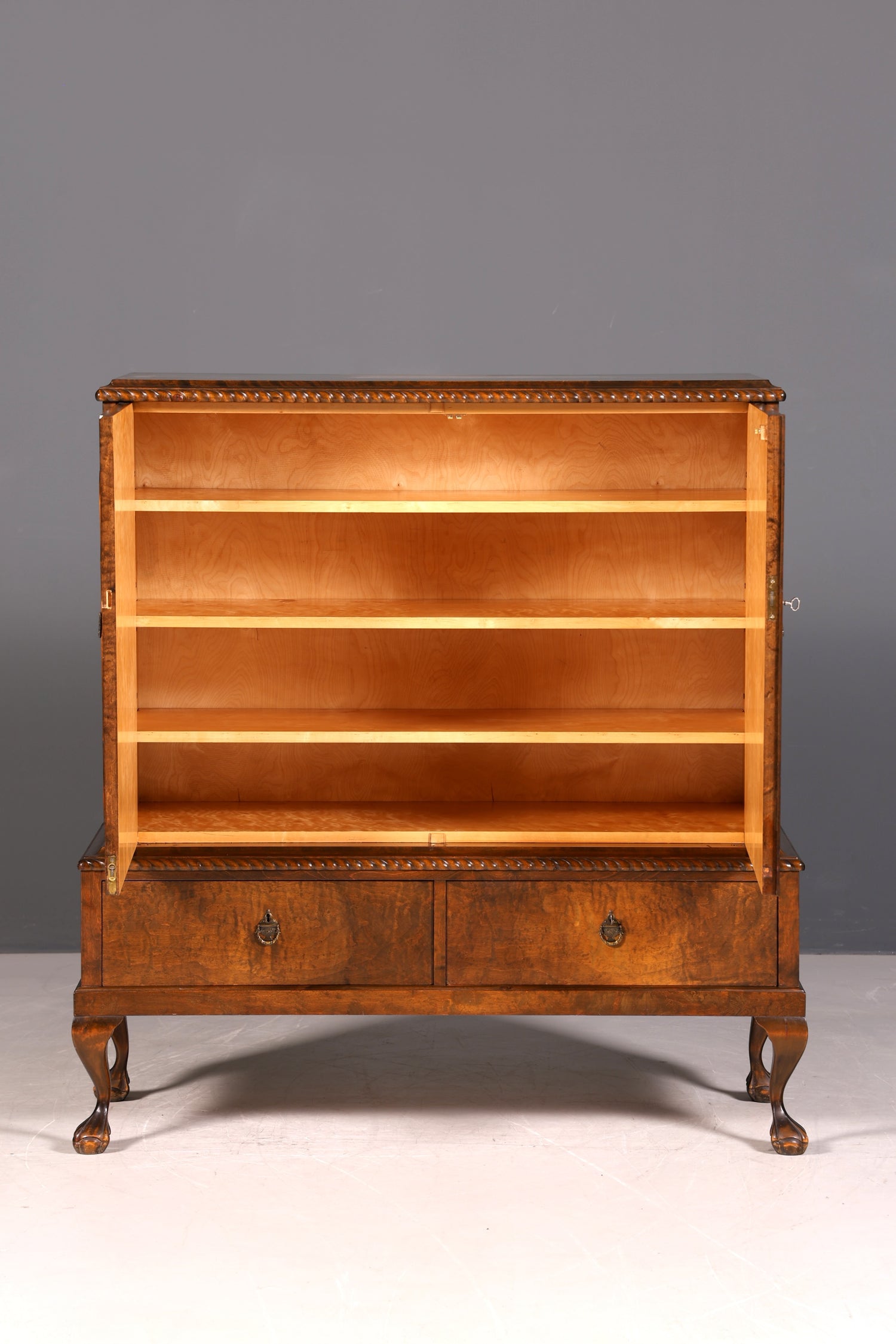 G365 Finish Stilvoller Original Art Deco Schrank Vertiko Sideboard um 1930 Highboard Kommode (Kopie)