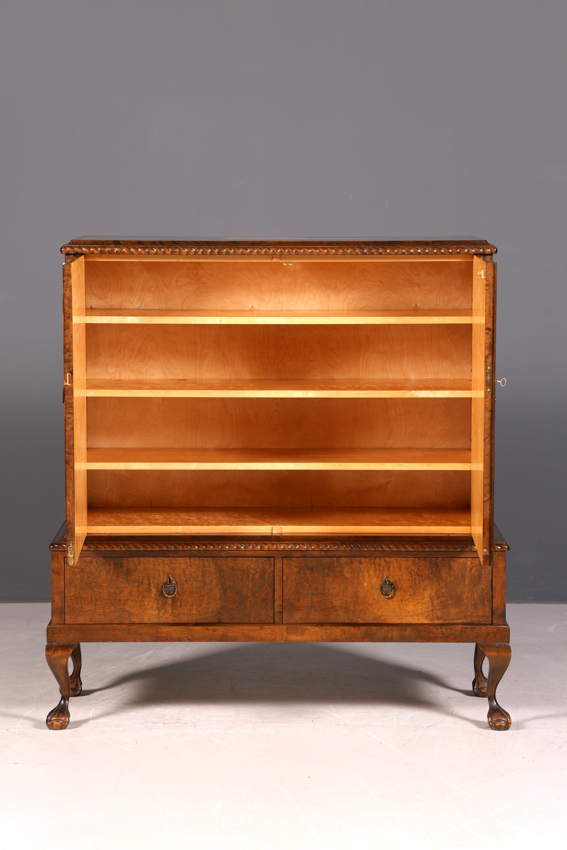 G365 Finish Stilvoller Original Art Deco Schrank Vertiko Sideboard um 1930 Highboard Kommode (Kopie)