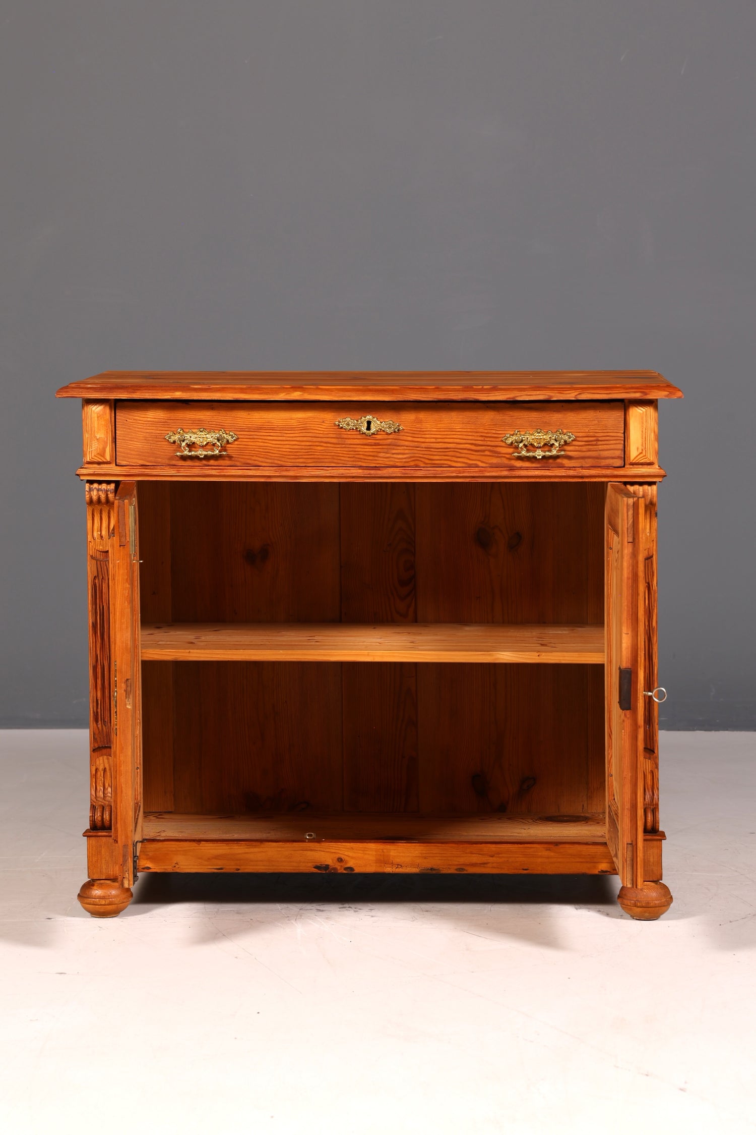 G547 Finish cm Traumhaftes Gründerzeit Vertiko Jugendstil Schrank Antik Highboard Kommode (Kopie)