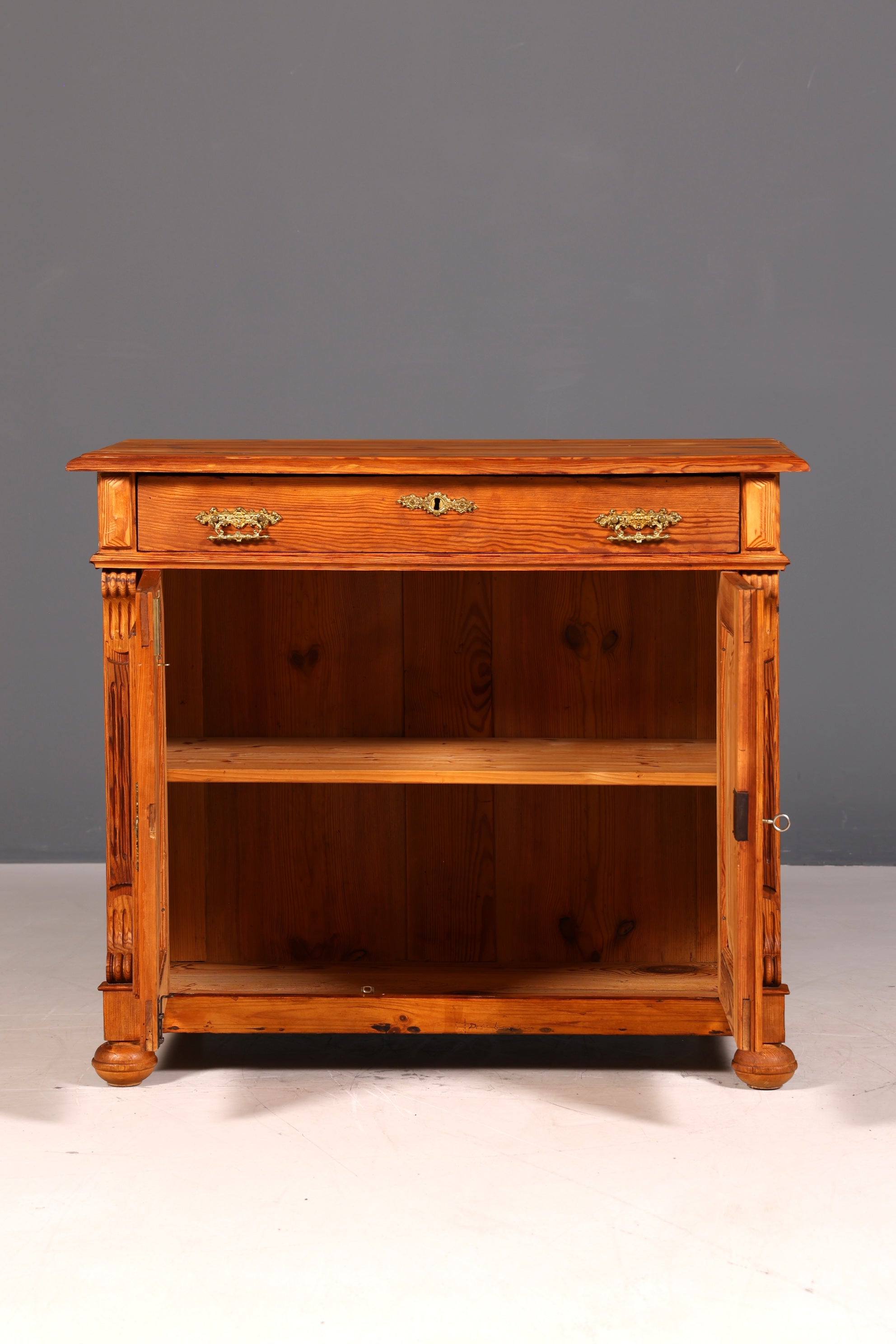 G547 Finish cm Traumhaftes Gründerzeit Vertiko Jugendstil Schrank Antik Highboard Kommode (Kopie)