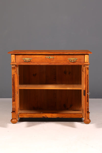 G547 Finish cm Traumhaftes Gründerzeit Vertiko Jugendstil Schrank Antik Highboard Kommode (Kopie)