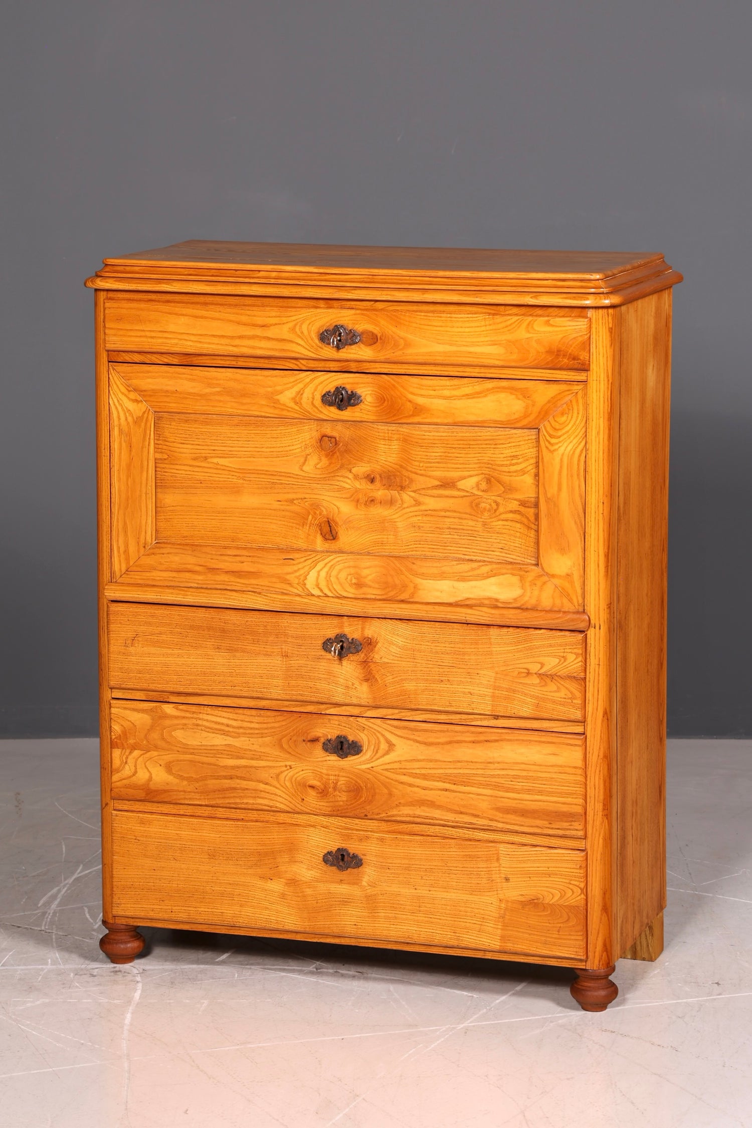 Edler Gründerzeit Sekretär Vertiko Highboard Louis Philippe Kommode um 1880 (Kopie)