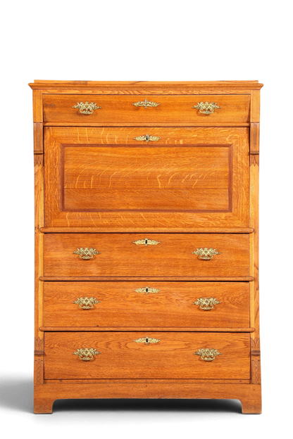 Edler Louis Philippe Sekretär um 1880 Gründerzeit Antik Schrank Chiffoniere Highboard
