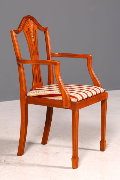 Edler Englischer Stuhl im Hepplewithe Stil Englisch Armlehnstuhl Dining Chair Küchenstuhl Sekretär Stuhl