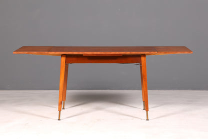 Wunderschöner Mid Century Küchentisch Vintage Tisch ausziehbar höhenverstellbar Esstisch 60s Holz