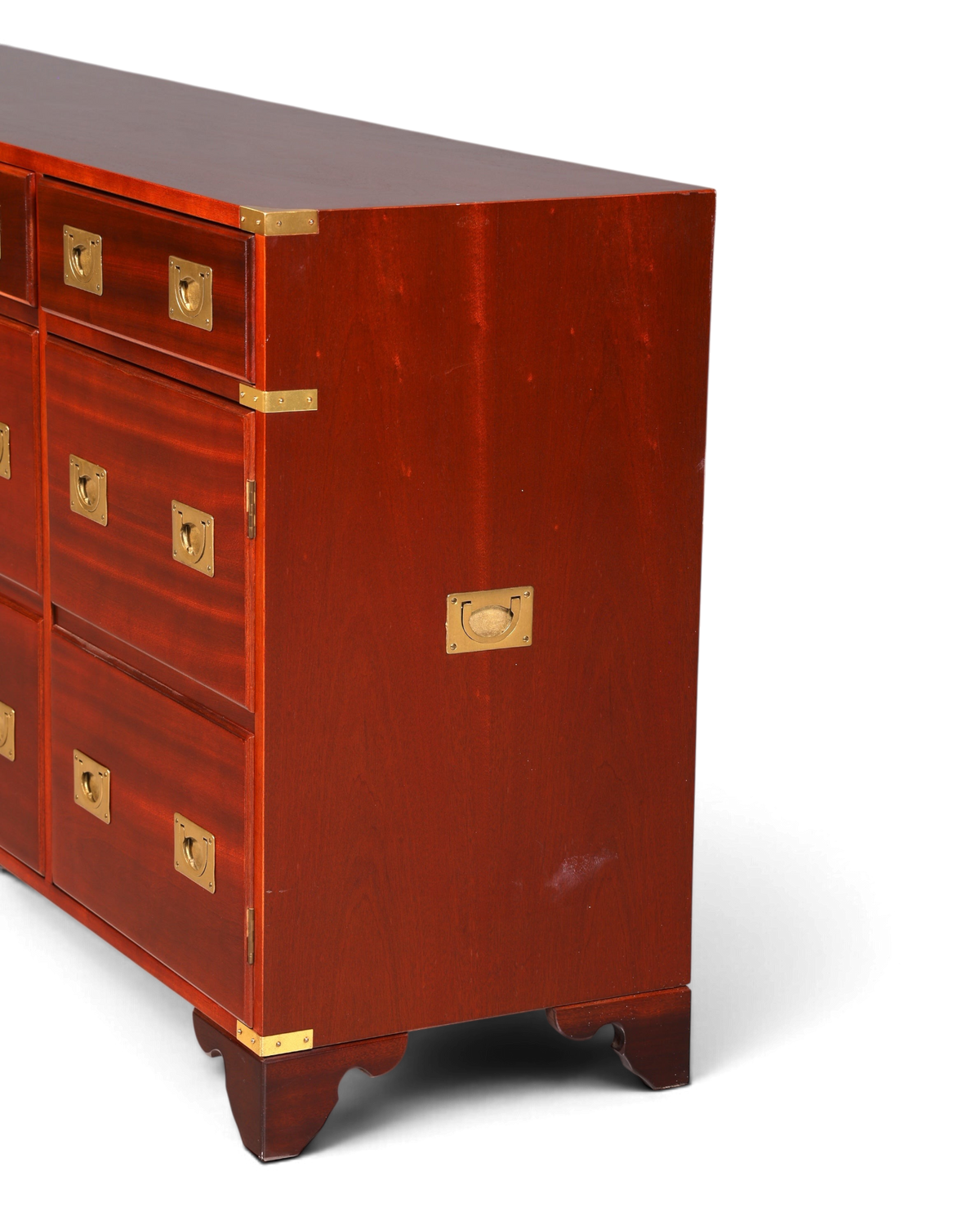 Traumhaftes XXL Maritim Sideboard Englische Schiffs Kommode Englisch Antik Schrank Military Chest