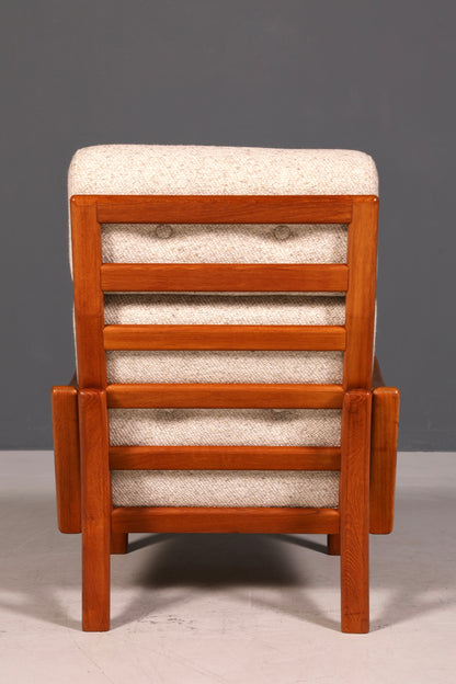 Wunderschöner Mid Century Sessel echt Holz Armlehnsessel 60s Danish Design Lesesessel
