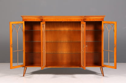 Beautiful English display cabinet, bookcase, library cabinet, display case, glass display cabinet, 60s Mid Century, china cabinet, highboard