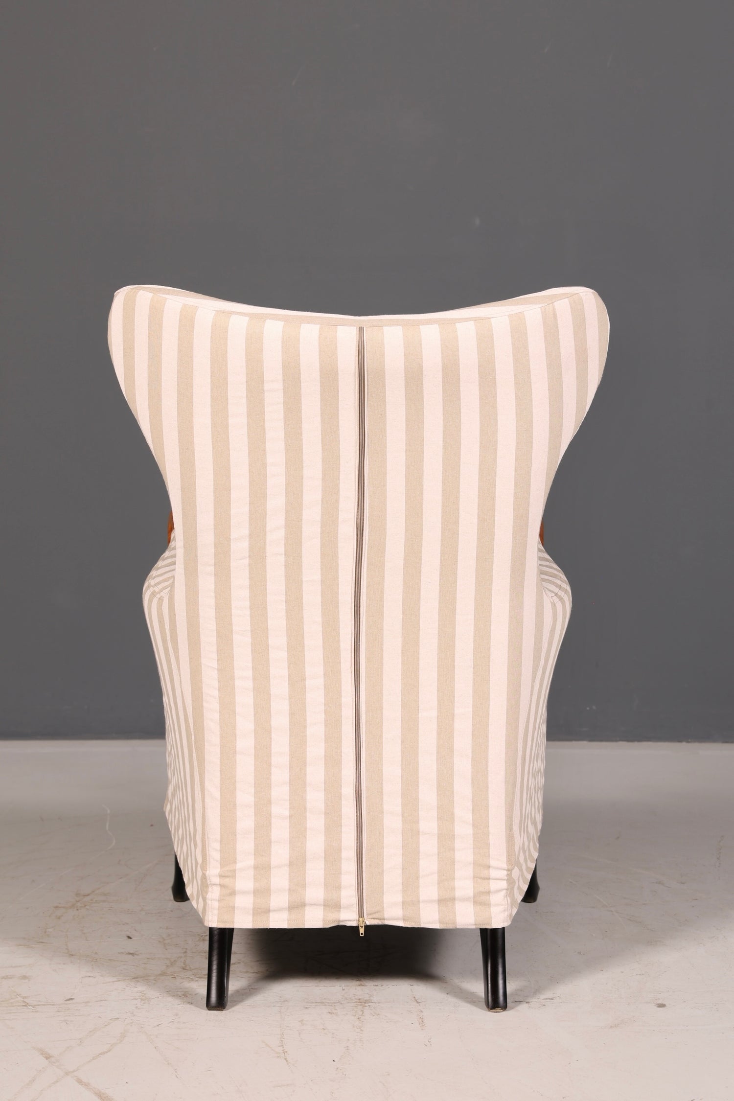 Edler Original Giorgetti Progetti Ohrensessel Umberto Asnago Design Sessel Italien Stoff Vintage