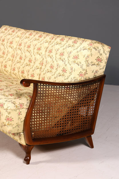 G282 Finish Wunderschönes Chippendale Sofa Antik Barock Stil Wiener Geflecht Couch 3-Sitzer Canapé (Kopie)