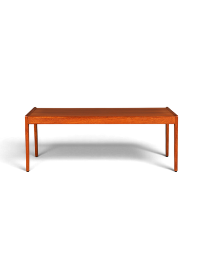 Hauptstadt Möblerei Mid Century Couchtisch aus massivem Teakholz im 70er Jahre Retro Design