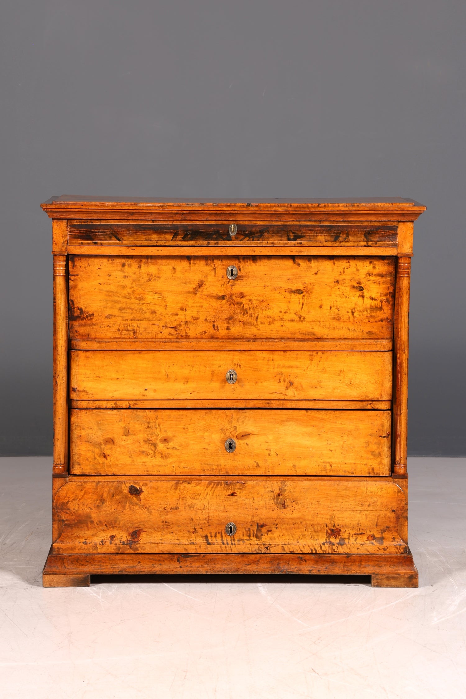G794 Finish Wunderschöner Original Biedermeier Sekretär um 1860 Englisch Kommode Antik Bürokommode (Kopie)