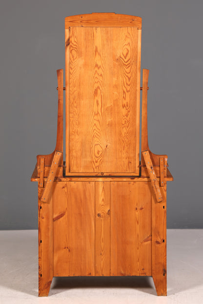 G383 Finish Traumhafte Jugendstil Kommode Antik Sideboard mit Spiegel Flurkommode Frisierkommode (Kopie)