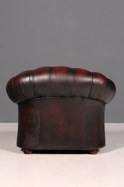 G550 Finish cm Wunderschöner Original Chesterfield Centurion Sessel Englischer Armlehnsessel Englisch Herrensessel (Kopie)