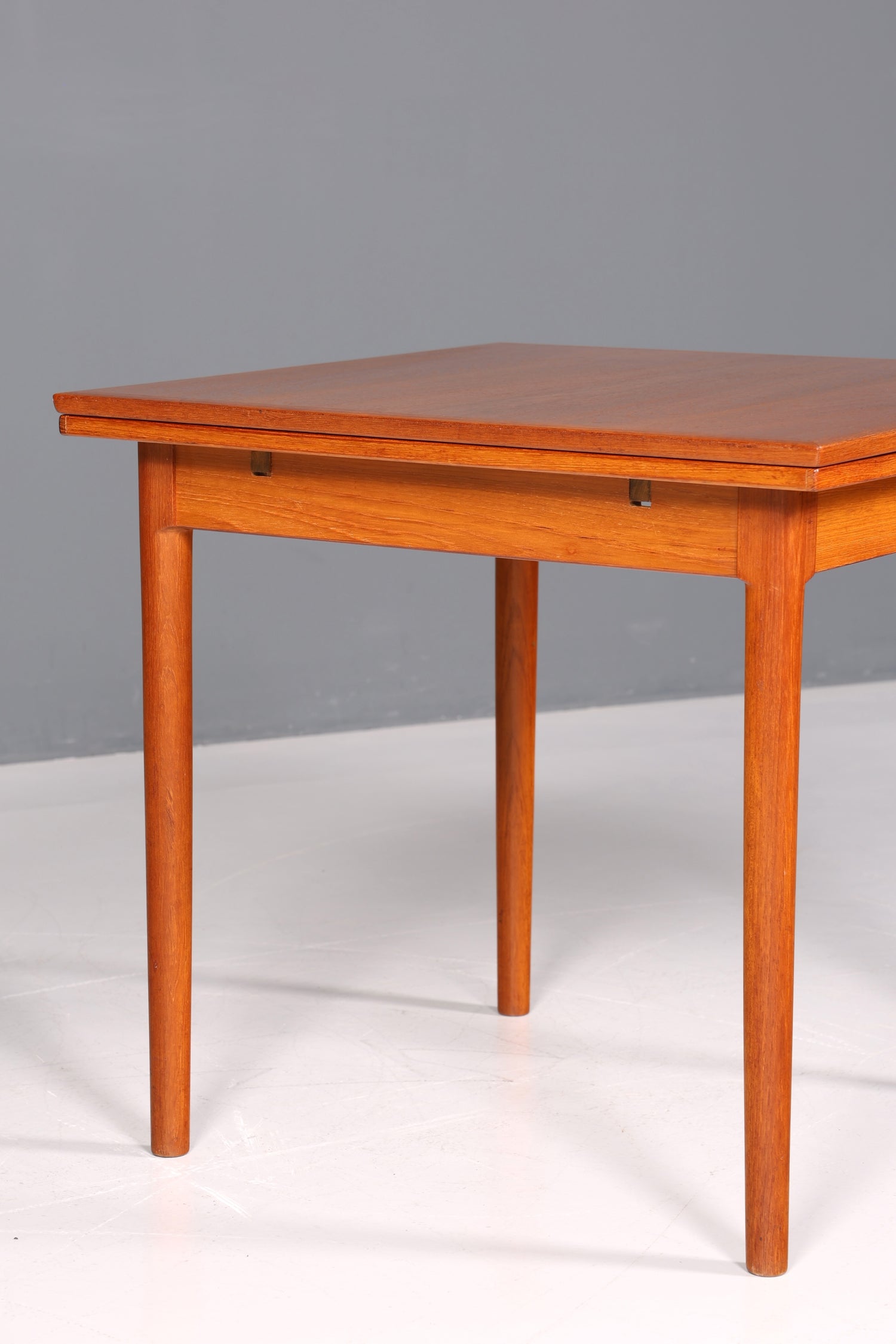 Schlichter Mid Century Esstisch Bernhard Pedersen &amp;Søn ausziehbarer Danish Design Teak Holz Küchentisch Esszimmer Tisch