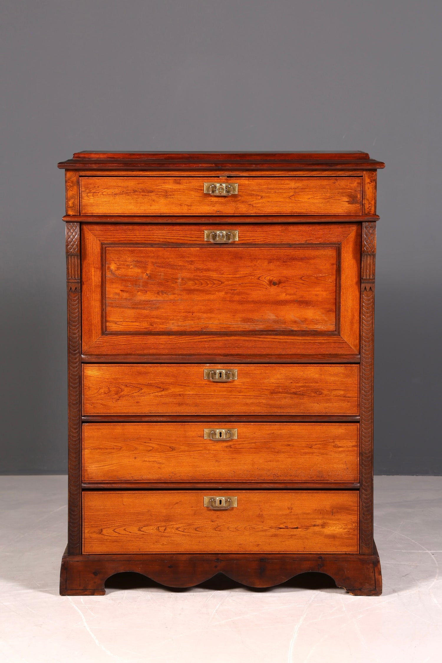 !Wunderschöner Gründerzeit Sekretär Vertiko Highboard Louis Philippe Kommode um 1880
