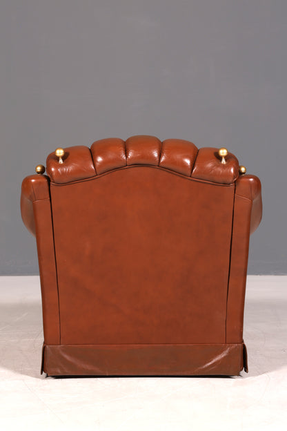 Stilvoller Original Chesterfield Sessel Englischer Armlehnsessel Englisch Herrensessel 2 von 2