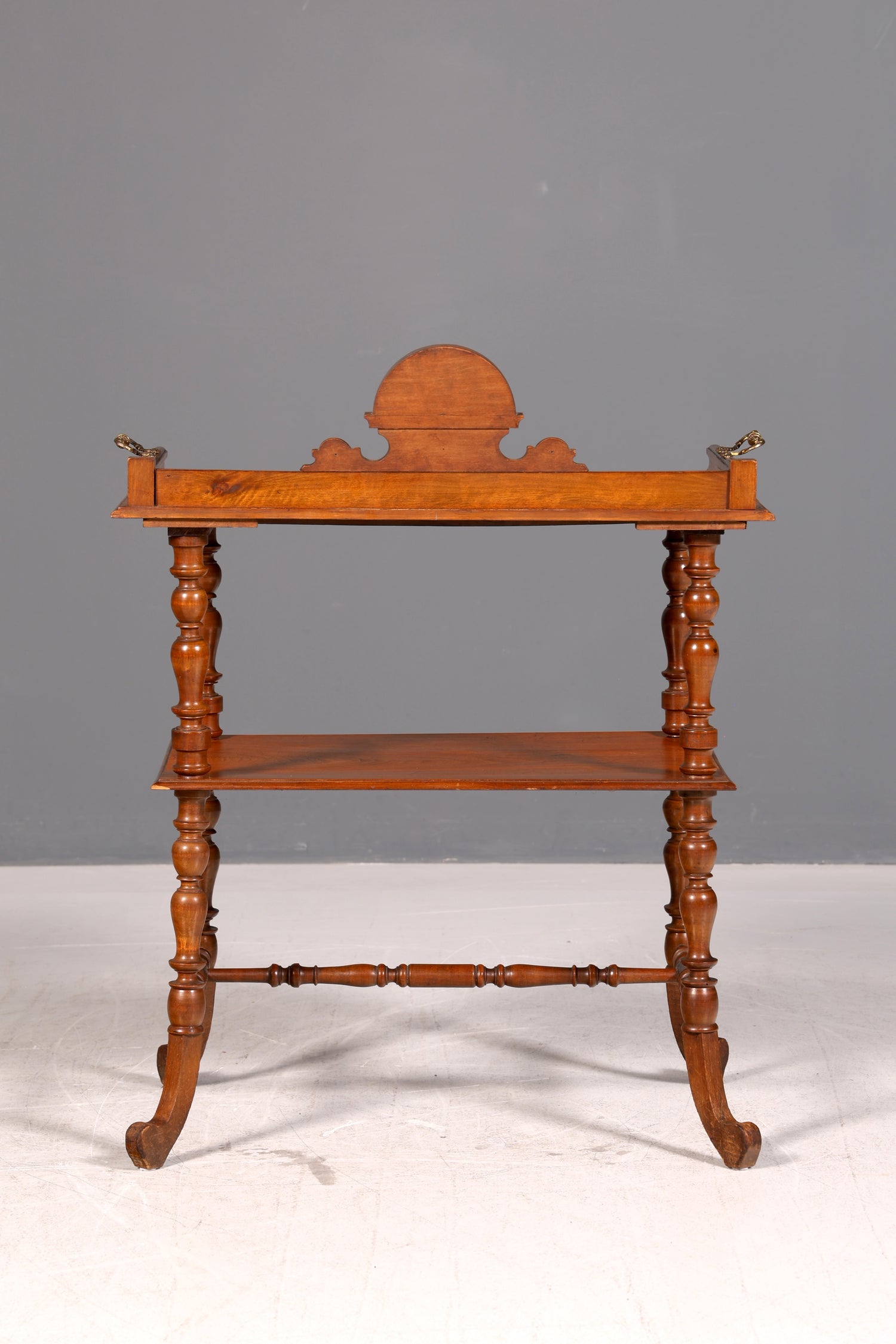 Traumhafte Gründerzeit Etagere Beistelltisch Serviertisch Antik Nussbaum Ablagetisch Etagentisch Vintage um 1890