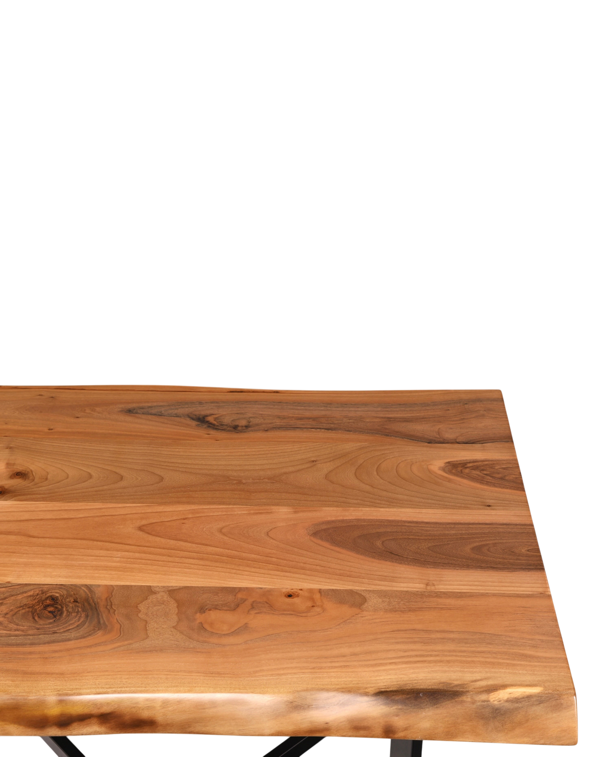 Traumhafter Nussbaum Tisch 140cm-100cm Esszimmer Tisch Baumkanten Platte Massiv Holz Küchentisch