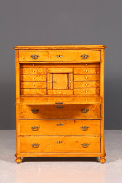 G106 Finish cm Wunderschöner Gründerzeit Sekretär Kommode Jugendstil Schubladenkommode Antik Vertiko