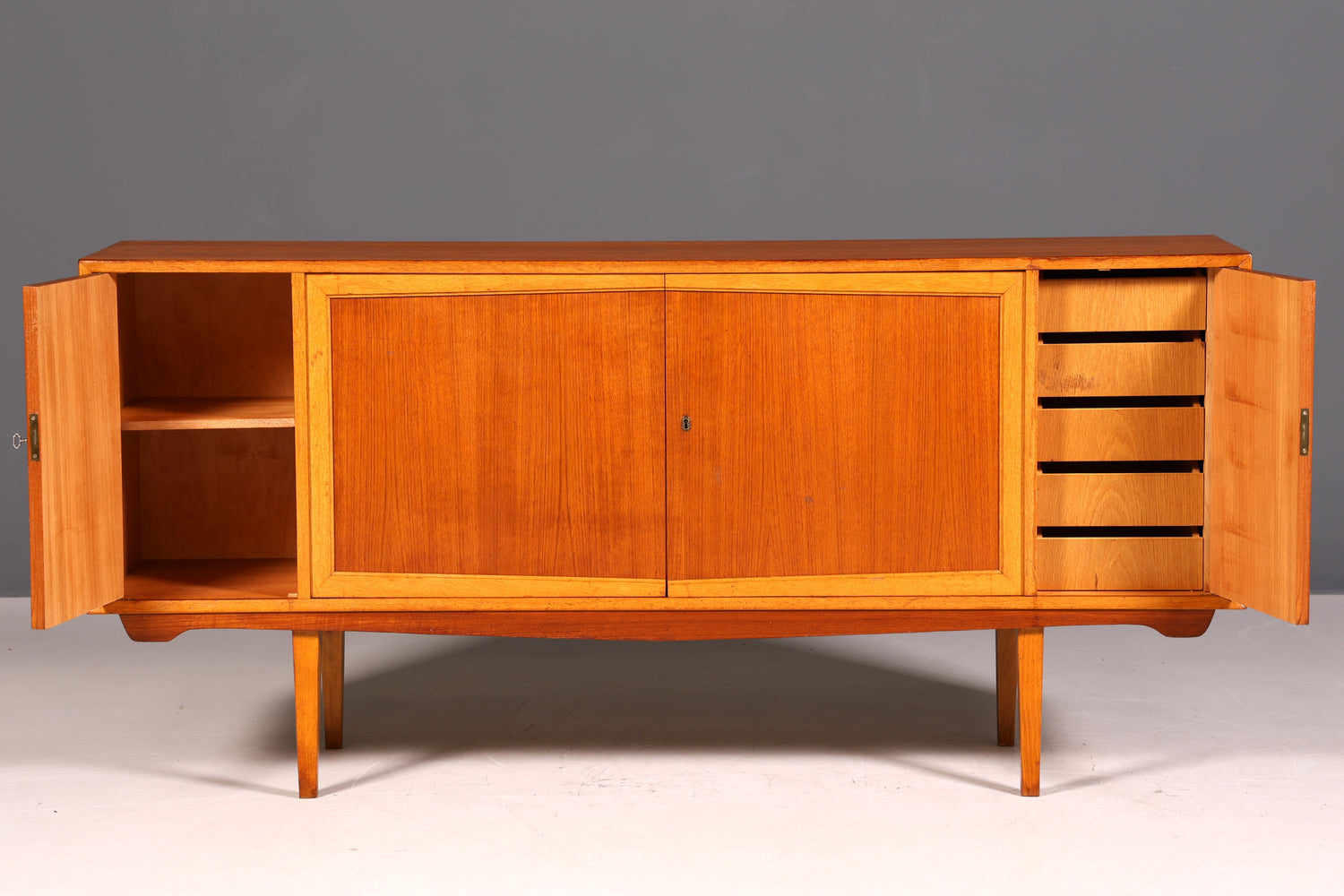 G330 Finish Wunderschönes Mid Century Sideboard Vintage TV Kommode 60s Schrank (Kopie)