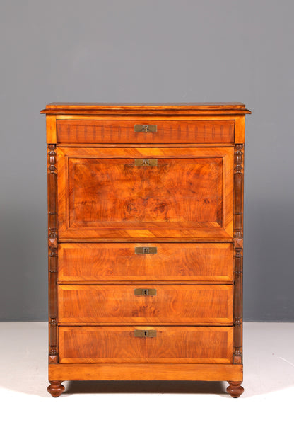 Edler Gründerzeit Sekretär Vertiko Highboard Louis Philippe Kommode Antik um 1880 Schreibsekretär