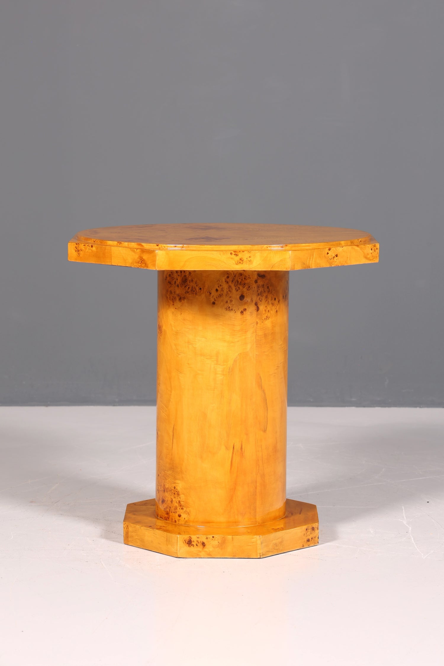 Dreamlike Art Deco style dining table, antique style, birch, kitchen table, dining room table