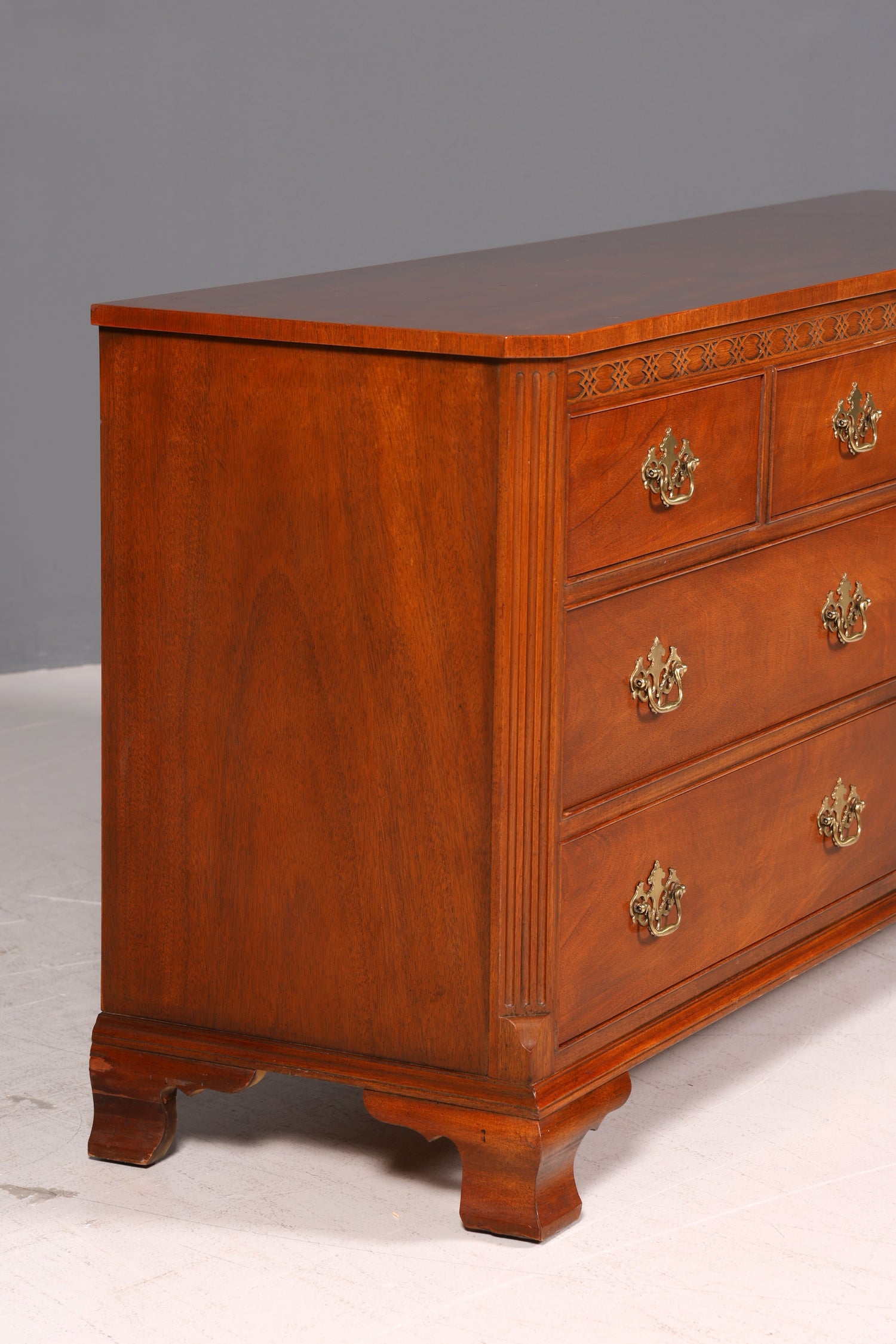 Wunderschöne Original Baker Furniture Chippendale Englisch Kommode Mahagoni Echt Holz USA Möbel Sideboard Anrichte Antik Stil
