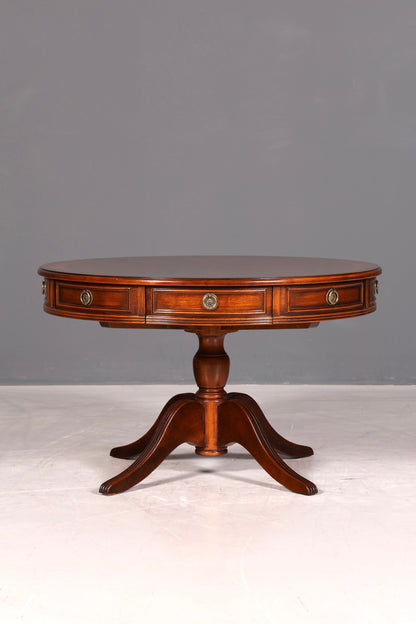 G123 Finish cm Traumhafter Englischer Tisch Couchtisch Englisch Antik Stil Mahagoni Ablagetisch Empire Stil Beistelltisch