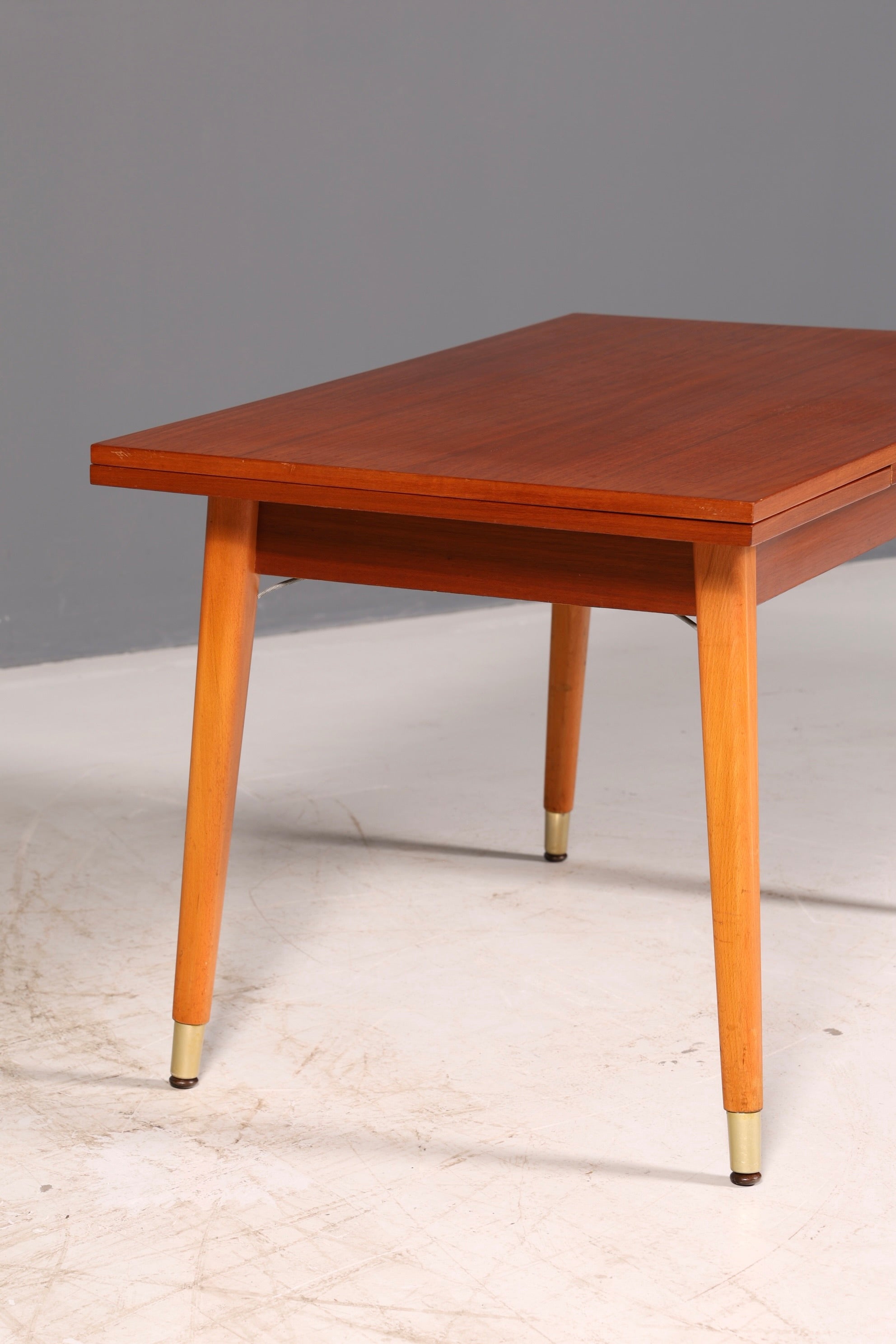 Wunderschöner Mid Century Küchentisch Vintage Tisch ausziehbar höhenverstellbar Esstisch 60s Holz
