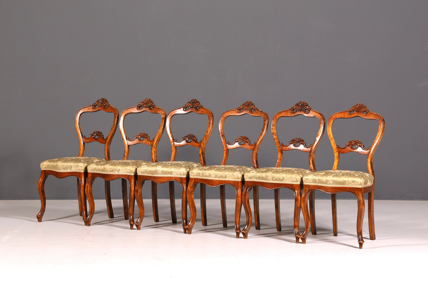 6x Traumhafte Louis Philippe Stil Stühle Biedermeier Stuhl Set Antik Küchenstühle Esszimmer Stühle