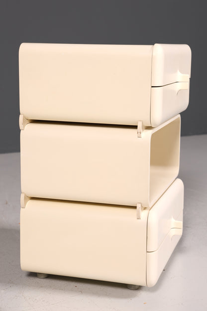 Rare Mid-Century Chest of Drawers, Space Age Modular Nightstand Design, French Vintage Chest of Drawers, 1 of 5