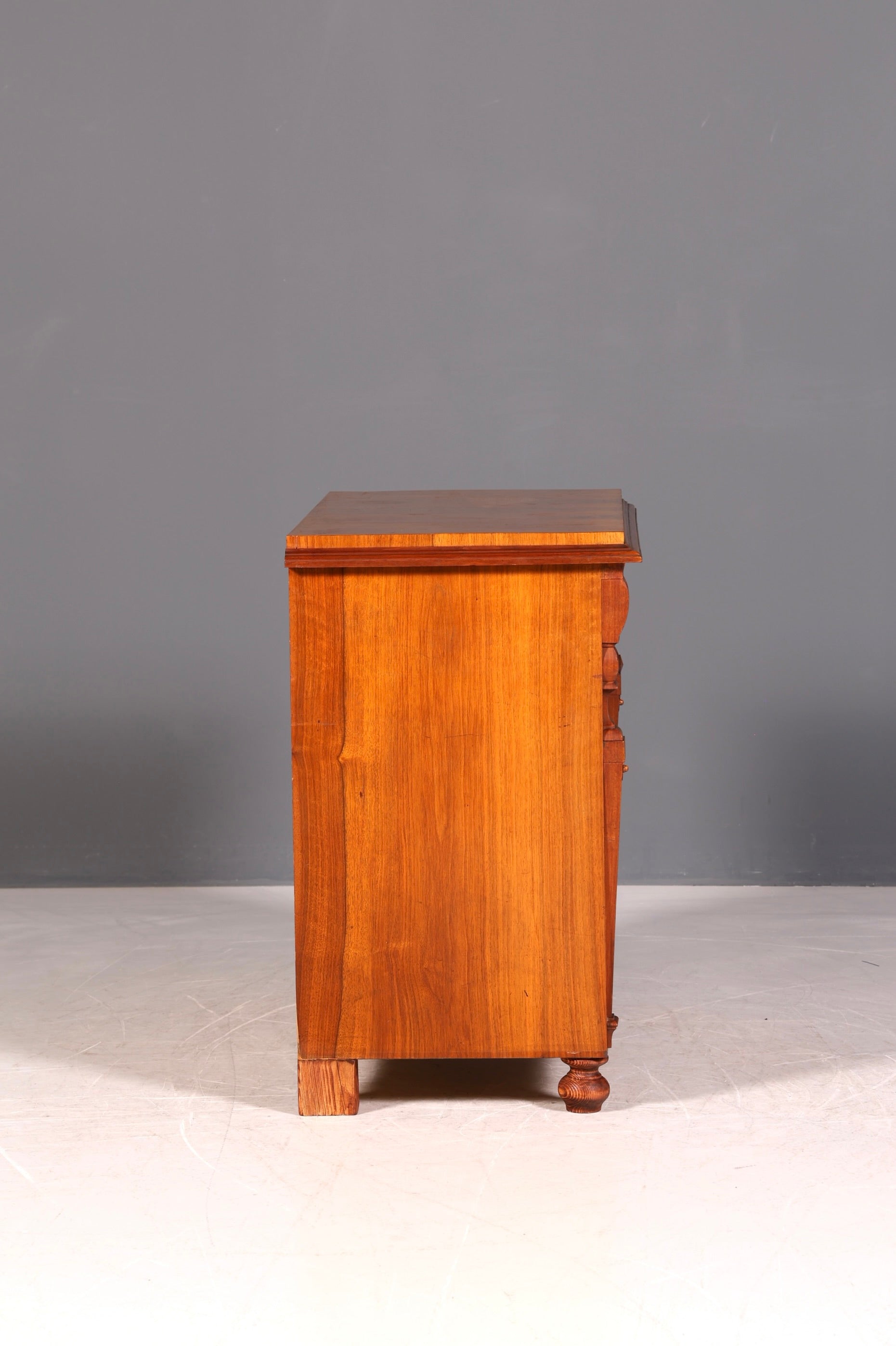 G071 Finish cm Wunderschöne Gründerzeit Kommode Louis Philippe Nussbaum Schubladen Kommode Sideboard um 1880