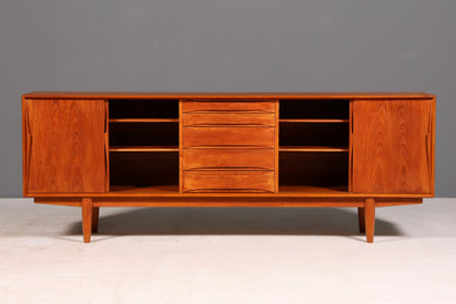 Prachtig Dyrlund-dressoir van teak, Deens mid-centurydesign, vintage kast en commode