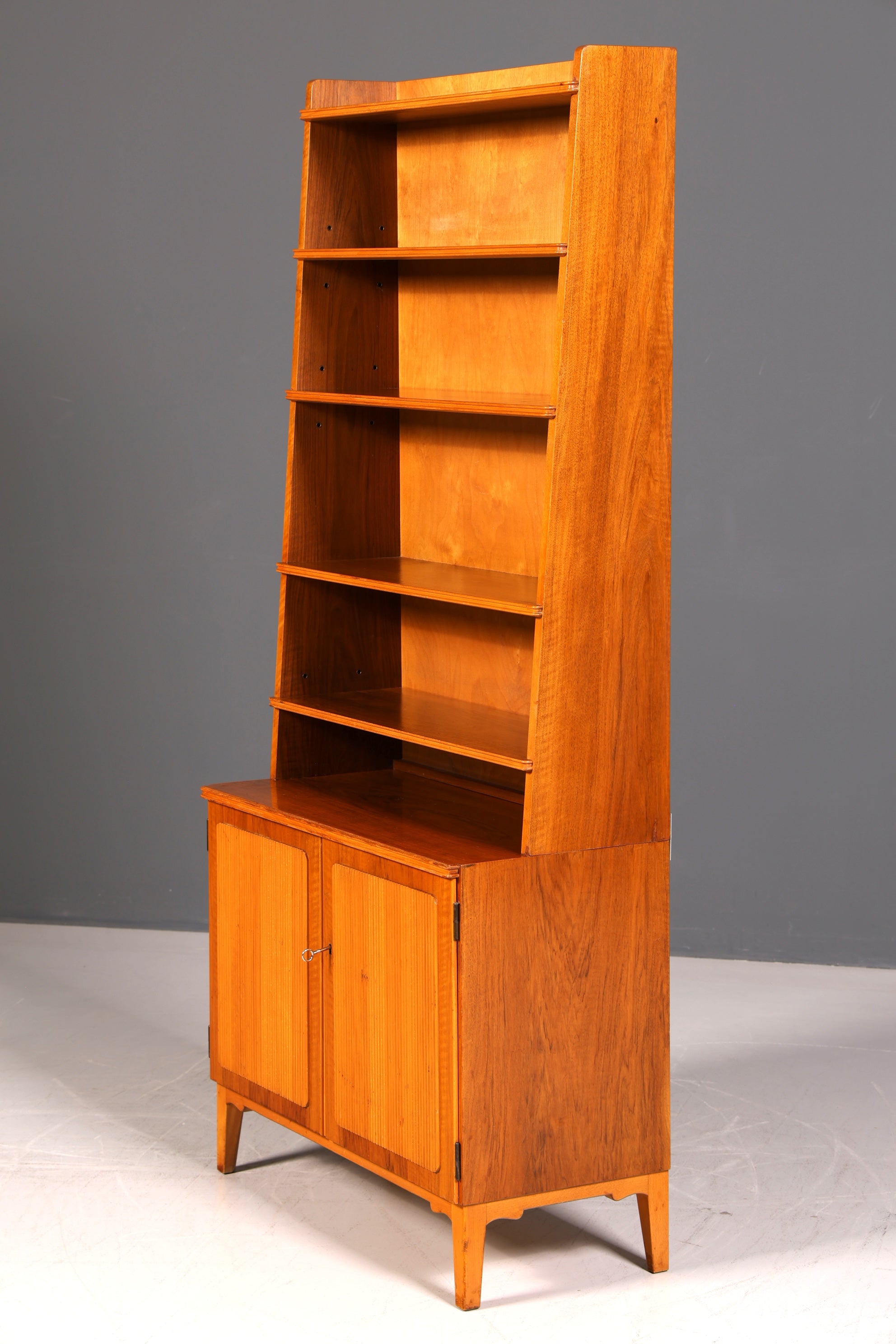 Wunderschöner Mid Century Schrank Highboard Vintage Bücherregal Holz Kommode 60s Designklassiker