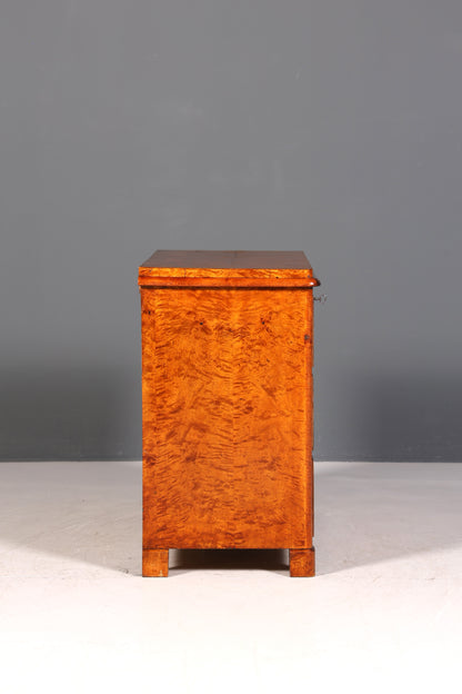 Beautiful Biedermeier Louis Philippe antique chest of drawers, linen chest