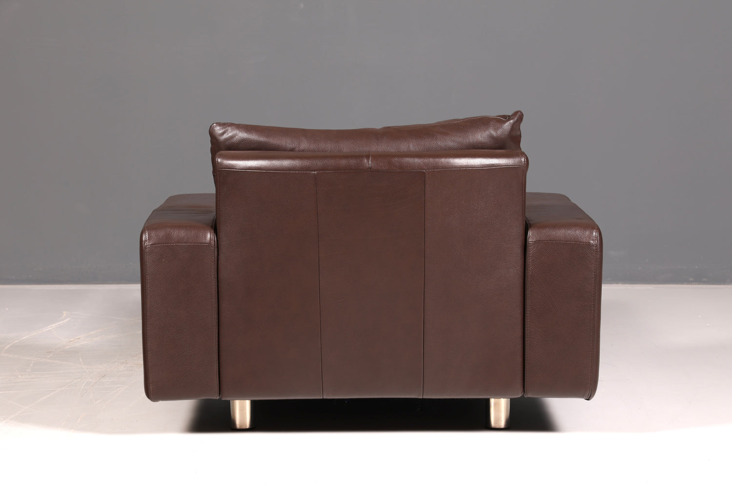 Prachtige Stressless E200 chaise longue van echt leer, bruin, longchair, ottomane, leren bank, relaxfauteuil, vintage